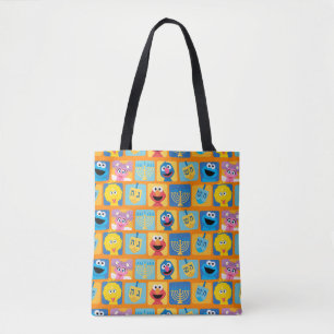 Tote Bag Motif Hanoukka de Sesame Street