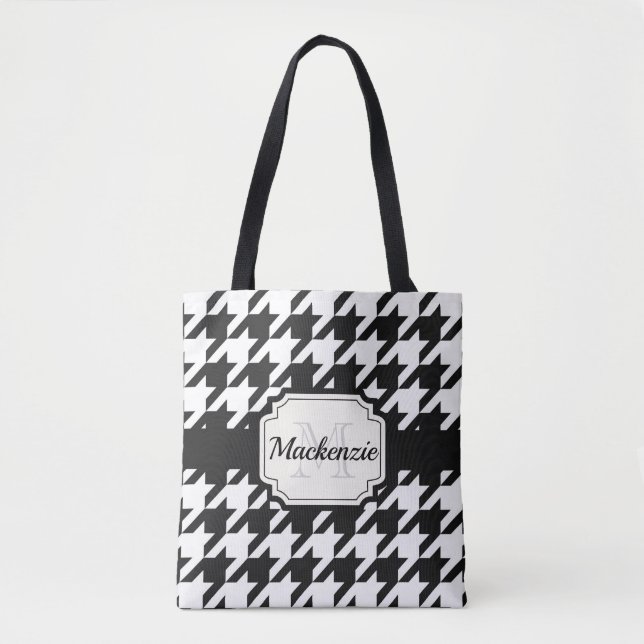 Tote Bag Motif Houndstooth (Devant)