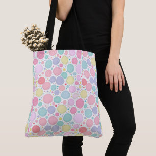 Tote Bag Motif imparfait à points pastel