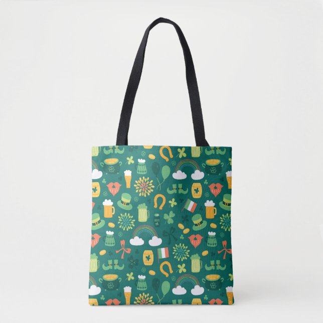 Tote Bag Motif irlandais mignon d'icône (Devant)