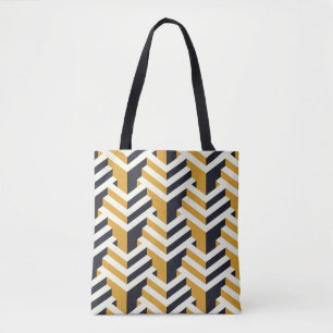 Tote Bag Motif isométrique sans fil, déco, motif, couteaux