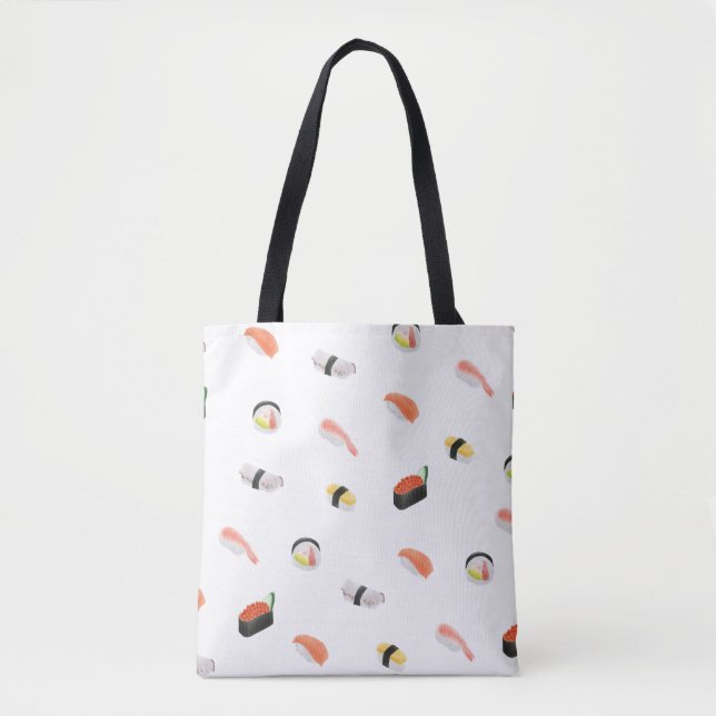 Tote Bag Motif japonais de sushi (Devant)