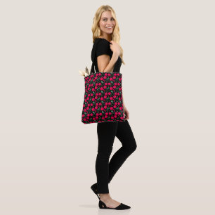 Tote Bag Motif joli de cerise Cerise rouge sans couture