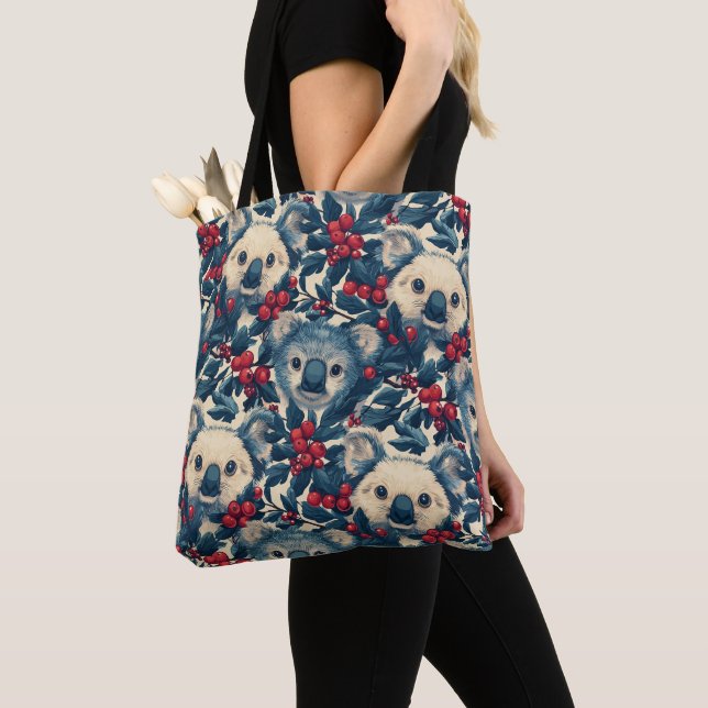 Tote Bag Motif Koala et Baie (De près)