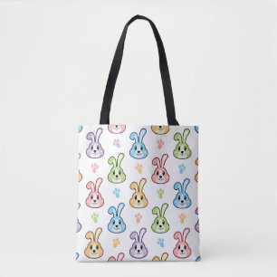 Tote Bag Motif lapin lapin de Pâques Vacances