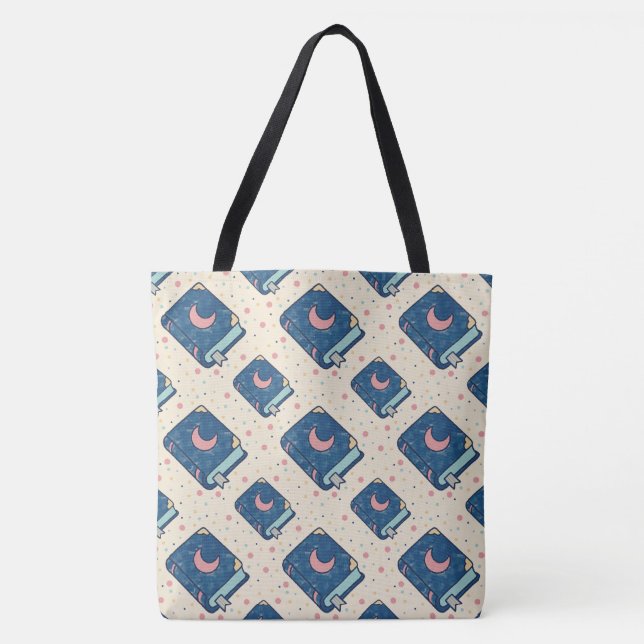 Tote Bag Motif Lune de Conte Céleste (Devant)