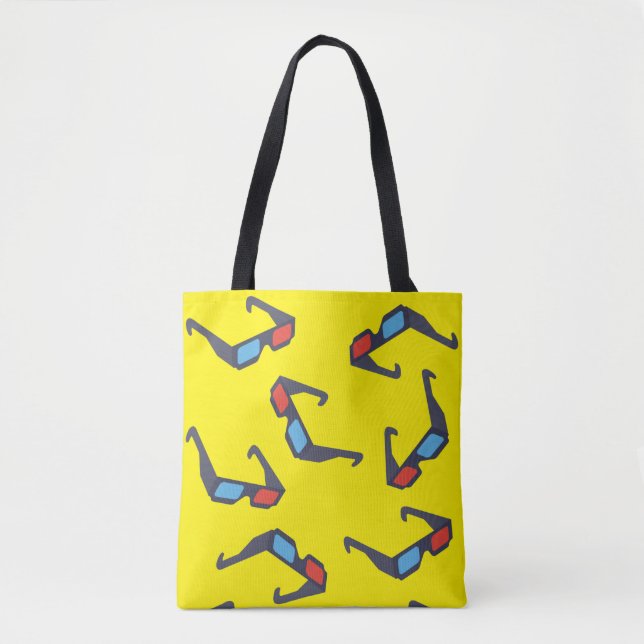 Tote Bag Motif Lunettes 3D (Devant)
