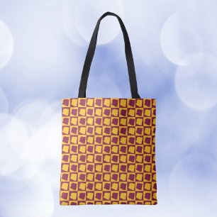 Tote Bag Motif Marbré Marron et Or d'Arizona
