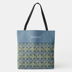 Tote Bag Motif marocain coloré Monogrammé