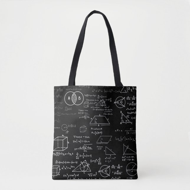 Tote Bag motif mathématique dessin de l'école de sciences g (Devant)