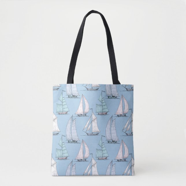 Tote Bag Motif mignon 1 de voilier (Devant)
