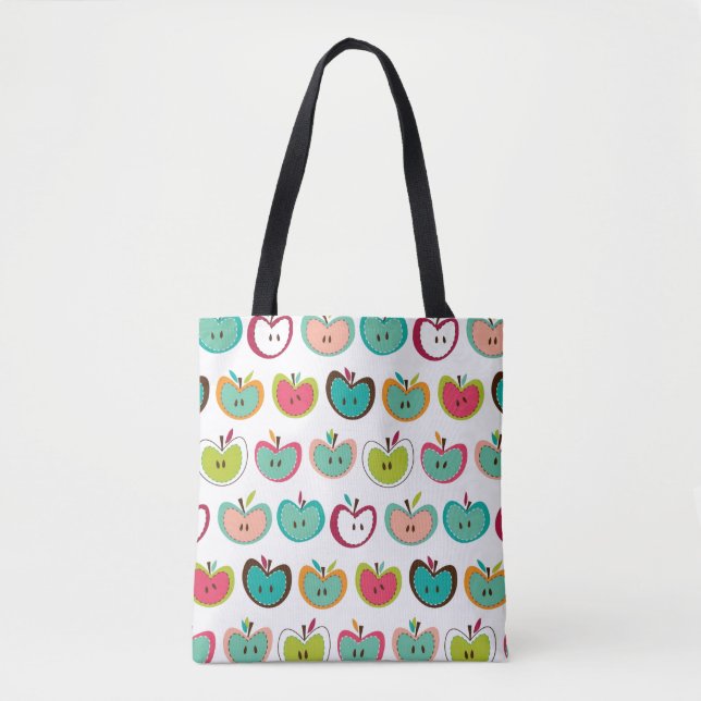 Tote Bag Motif mignon de pomme (Devant)