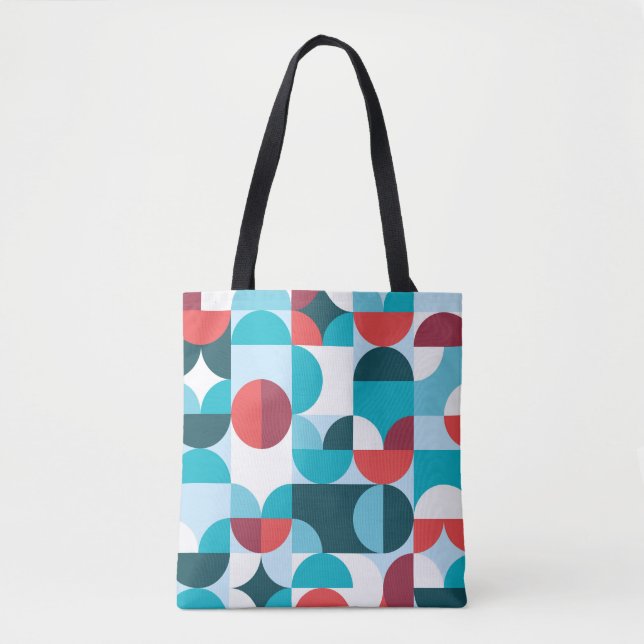 Tote Bag Motif minimaliste des années 70 rétro (Devant)