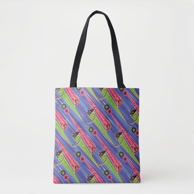 Tote Bag Motif Miraculaire Kwamis Tikki & Plagg (Devant)