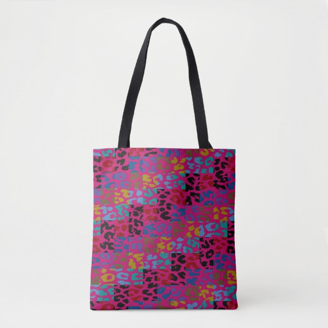 Tote Bag Motif moderne de peau de léopard #34 (Devant)
