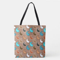 Motif moderne Paisley, Taupe, Turquoise et rouille