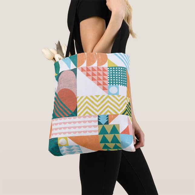 Tote Bag Motif Mondial Géométrique (Créateur téléchargé)
