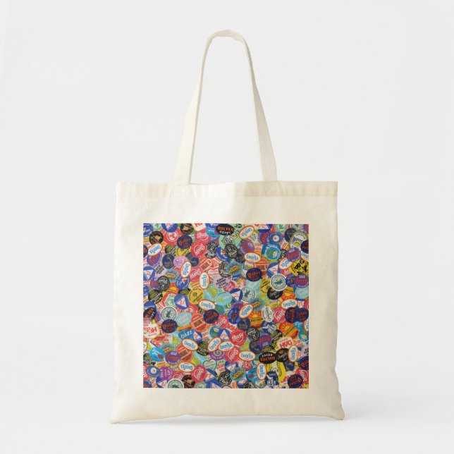 Tote Bag Motif Montage Sticker Fruit (Devant)