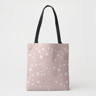 Tote Bag motif montrant les animaux mignons de jungle de