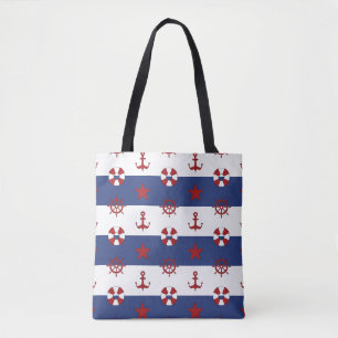 Tote Bag Motif nautique de bannière étoilée