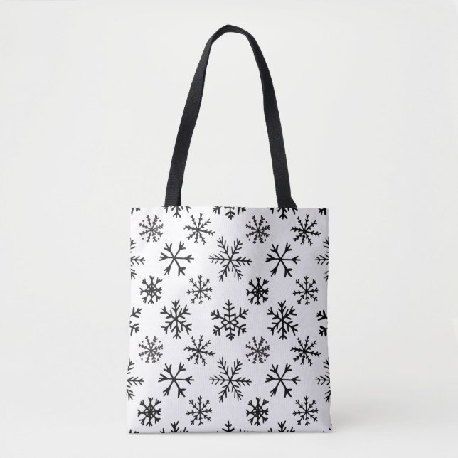 Tote Bag Motif noir et blanc (Devant)