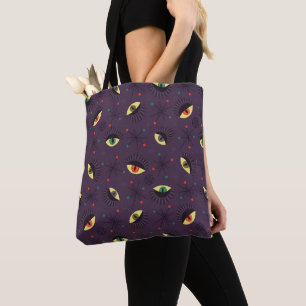 Tote Bag Motif occulte gothique foncé