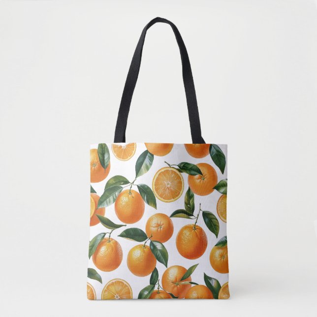 Tote Bag Motif orange (Devant)