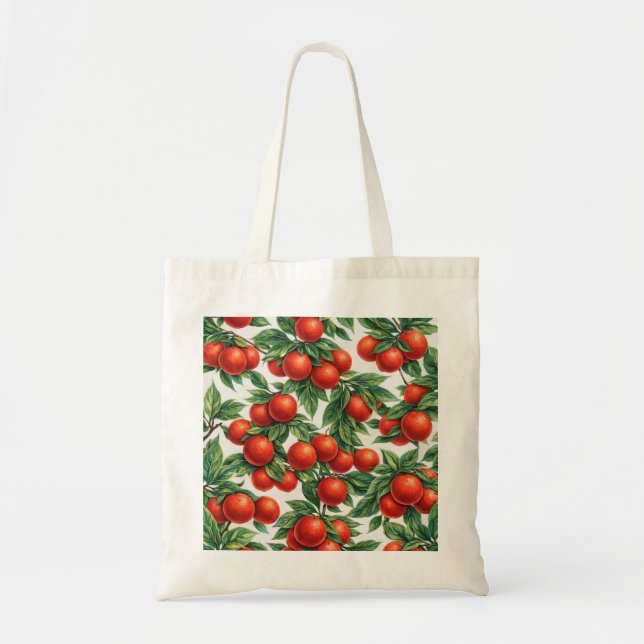 Tote Bag Motif Orange Sanguine (Devant)