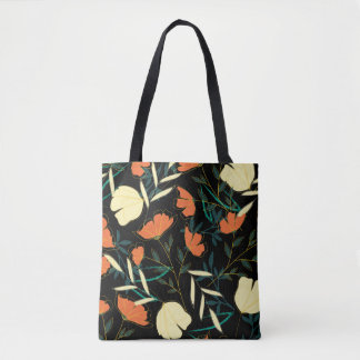Tote Bag Motif original transparent avec lea tropical lumin