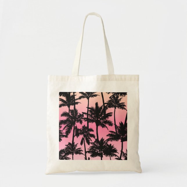 Tote Bag Motif Palm Tree (Devant)