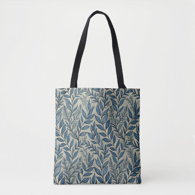 Tote Bag Motif papier peint Art Nouveau Feuille (Devant)