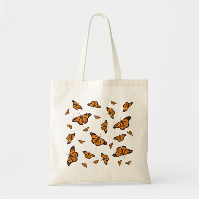 Tote Bag Motif papillon monarque (Devant)