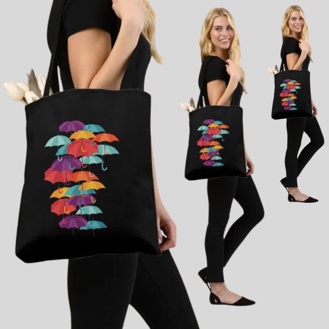 Tote Bag Motif parapluies (Créateur téléchargé)