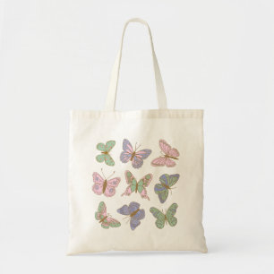Tote Bag Motif Pastel Butterfly