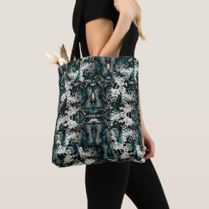 Tote Bag Motif Peau de Serpent