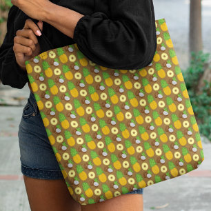 Tote Bag motif "Pineapple Coconut Bliss"