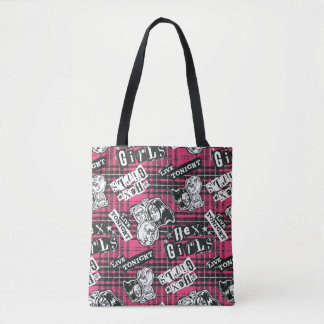 Tote Bag Motif Plaid Des Filles Hex