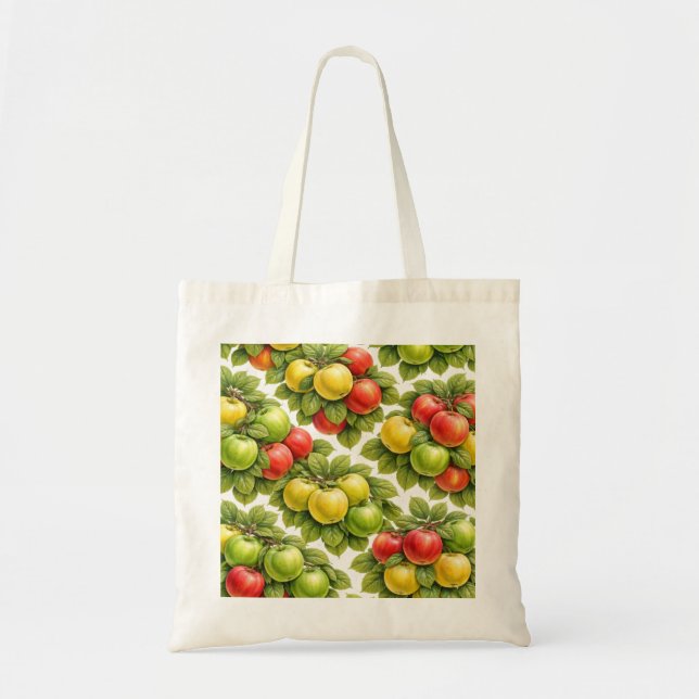 Tote Bag Motif Pomme Mixte (Devant)