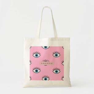 Tote Bag Motif Pop Art d'Œil Maléfique Tendance Personnalis