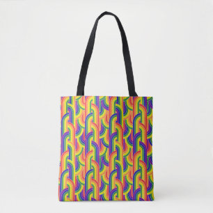 Tote Bag Motif Rainbow moderne