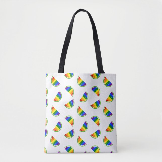 Tote Bag Motif Rainbow Watermelon (Devant)