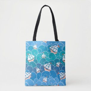 Tote Bag Motif rocheux de mer