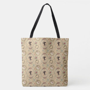 Tote Bag Motif romantique de vintage Cupid (1)