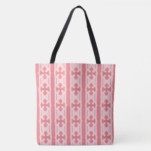 Tote Bag Motif rose corail élégant moderne
