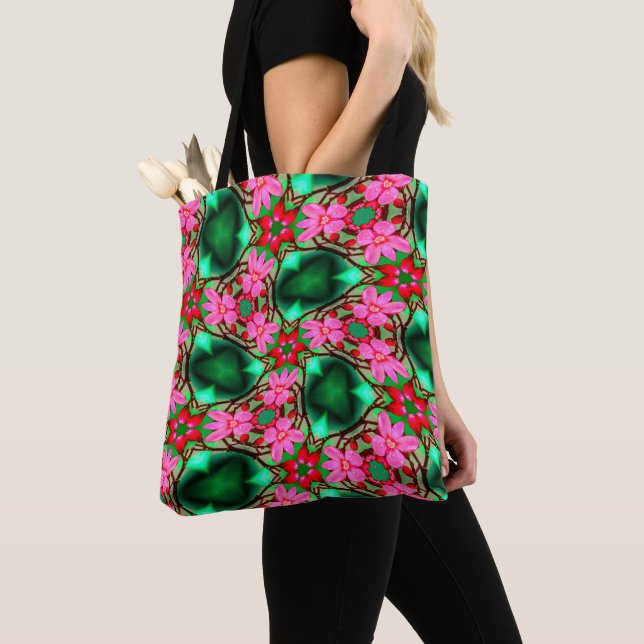 Tote Bag Motif Rose du désert (De près)