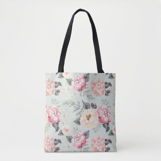 Tote Bag Motif rose Rose Garden (Devant)
