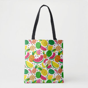 Tote Bag Motif rouge et jaune de fruit tropical