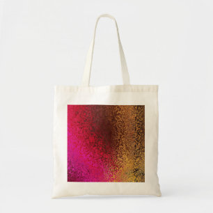 Tote Bag Motif rouge-rose et d'or