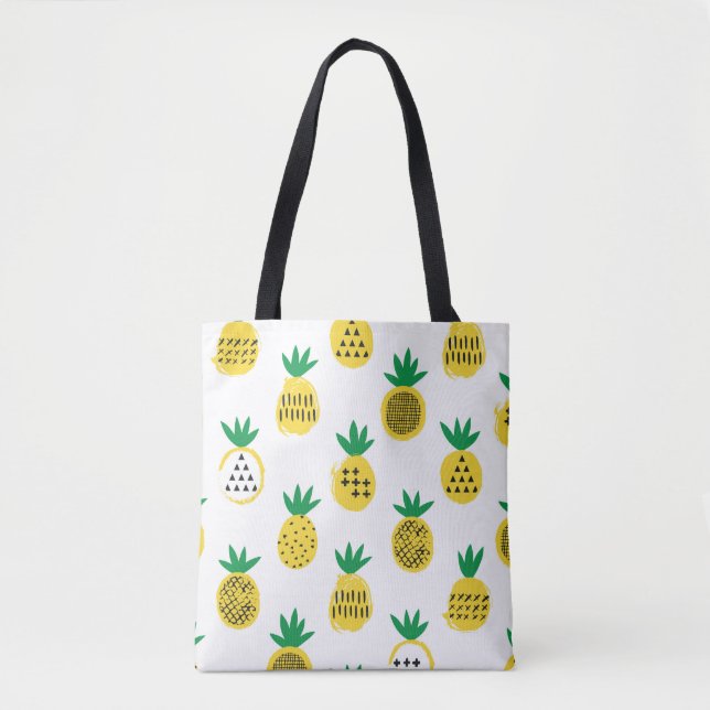 Tote Bag Motif sans ananas. Design enfant.  (Devant)