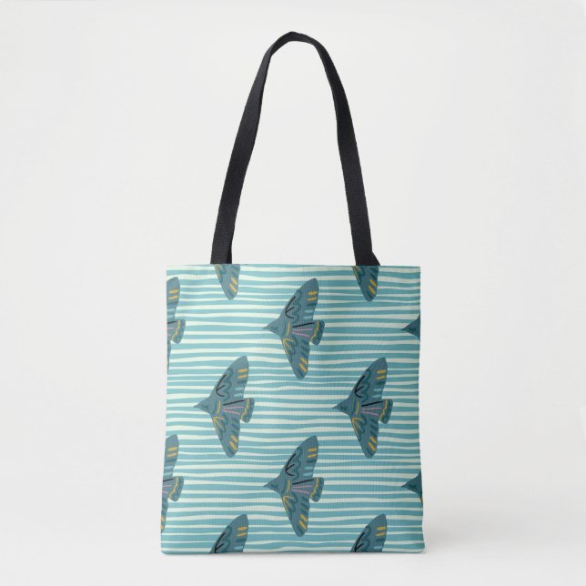 Tote Bag Motif sans couture avec persil à la main (Devant)